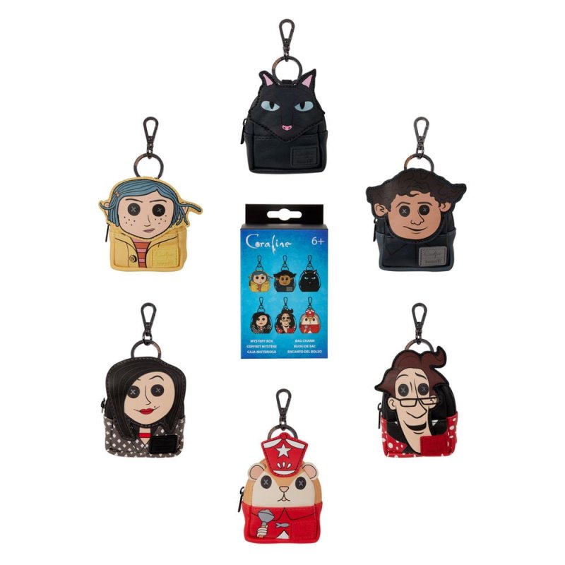 Loungefly The Worlds of Coraline assorted Mystery mini backpack keychain