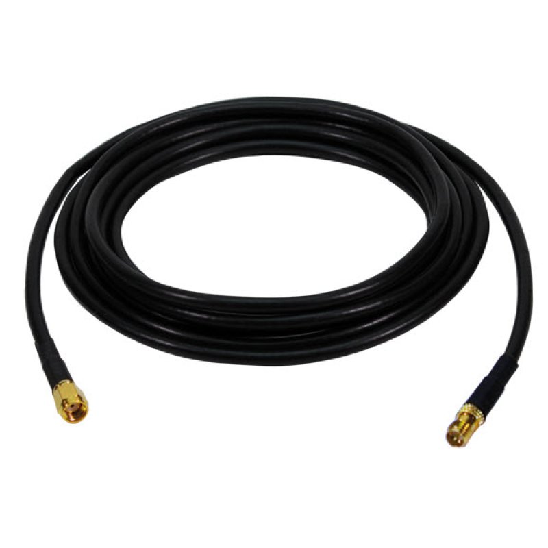 LogiLink 5m RP-SMA M/F signal cable Black