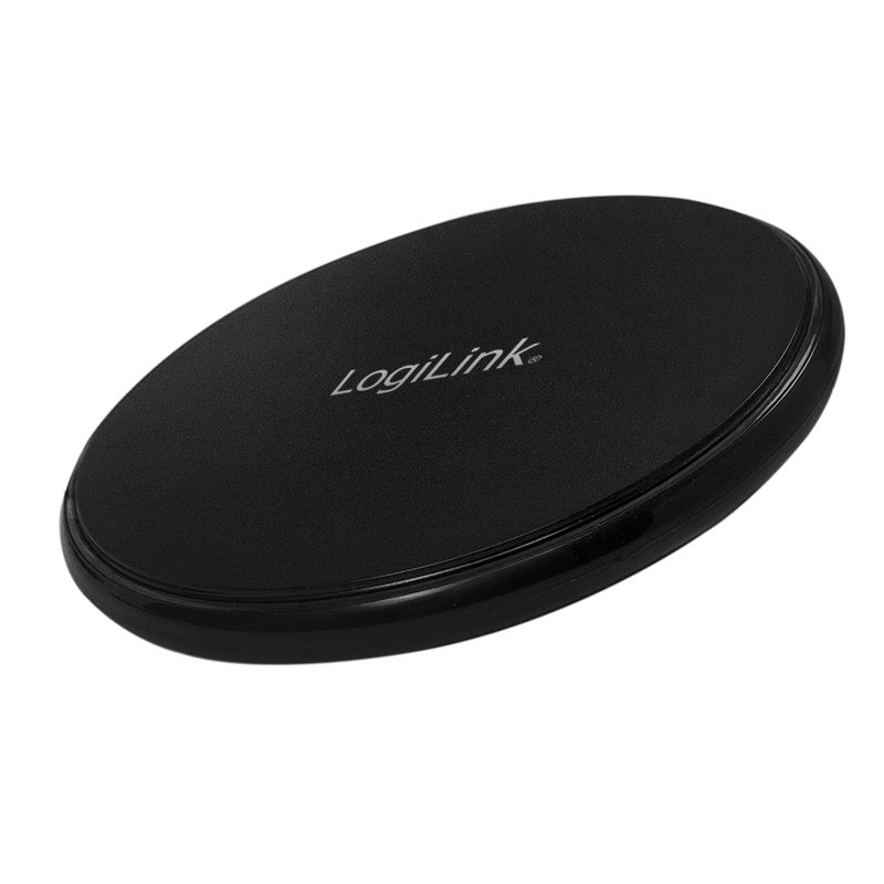 LogiLink PA0178 mobile device charger Smartphone, Tablet Black USB Wireless charging Fast charging Indoor