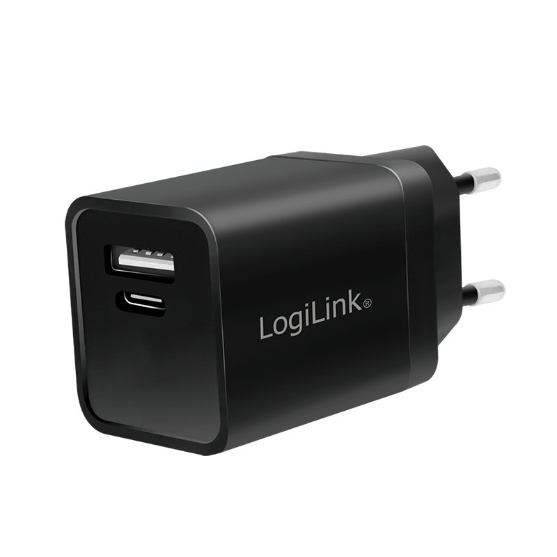 LogiLink PA0300 mobile device charger Universal Black AC, Cigar lighter Fast charging Auto, Indoor