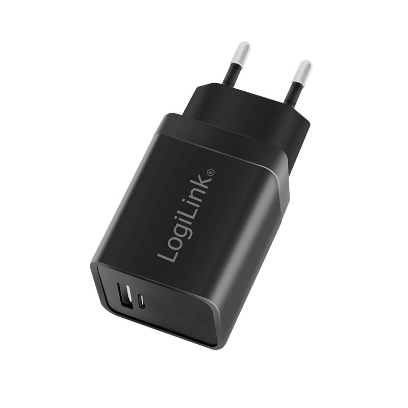 LogiLink PA0300 mobile device charger Universal Black AC, Cigar lighter Fast charging Auto, Indoor