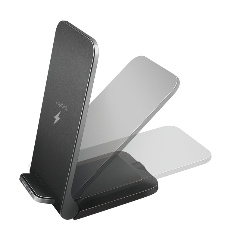 LogiLink PA0315RF mobile device charger Smartphone Black USB Wireless charging Fast charging Indoor
