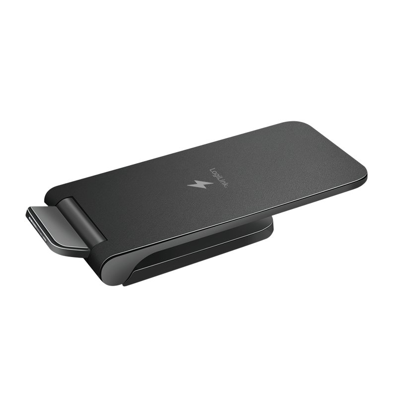 LogiLink PA0315RF chargeur d'appareils mobiles Smartphone Noir USB Recharge sans fil Charge rapide Intérieure