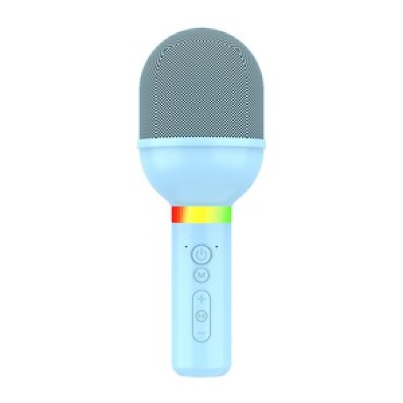 MICROPHONE SANS FIL KARAOKE BLEU