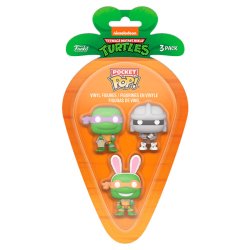 Tortues Ninja pack 3 figurines Pocket POP! Vinyl D/M/S 4 cm