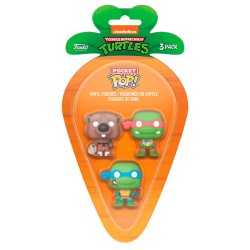 Tortues Ninja pack 3 figurines Pocket POP! Vinyl L/R/S 4 cm