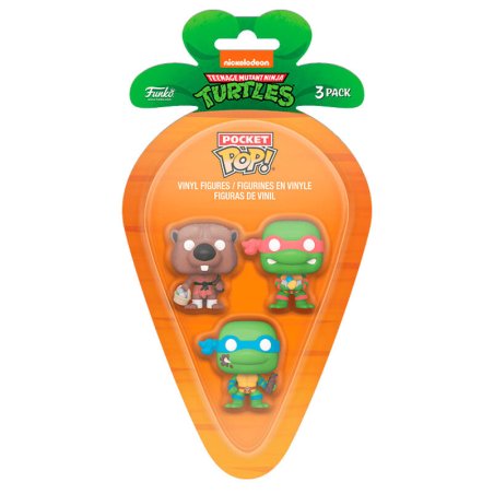 Tortues Ninja pack 3 figurines Pocket POP! Vinyl L/R/S 4 cm