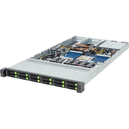 GIGABYTE R163-ZG2-AAJ2 Rev. 3.x AMD SoC Socket SP5 Rack (1 U) Noir, Acier