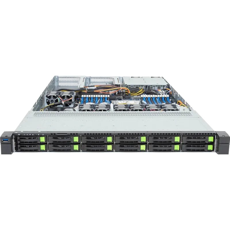 Barebone Server Gigabyte Barebone R163-ZG2-AAJ2 Rev. 3.x Rack Server 1U Single Sockel SP5 6NR163ZG2DR000ACJ2
