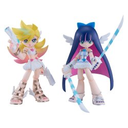 New Panty & Stocking with Garterbelt Figma Action Figures 2-Pack Panty & Stocking: Angel ver. 12 cm