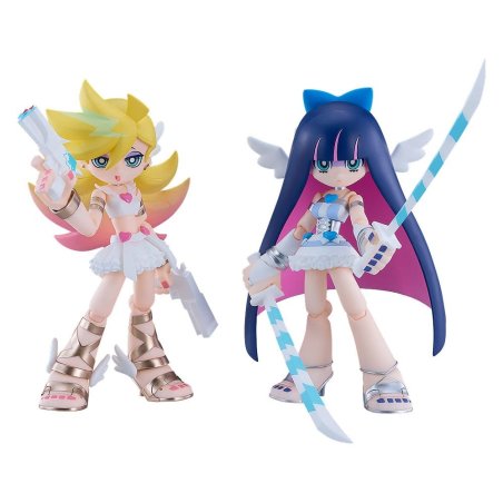 New Panty & Stocking with Garterbelt Figma Action Figures 2-Pack Panty & Stocking: Angel ver. 12 cm