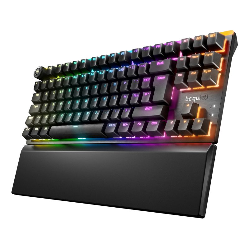 be quiet! Light Mount TKL FR - Silent Linear keyboard Gaming USB AZERTY French Black