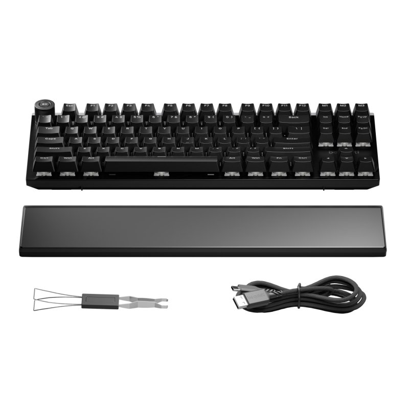 be quiet! Light Mount TKL FR - Silent Tactile keyboard Gaming USB AZERTY French Black