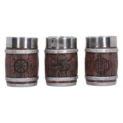 ONE PIECE - Barrel - Set de 3 verres à shots