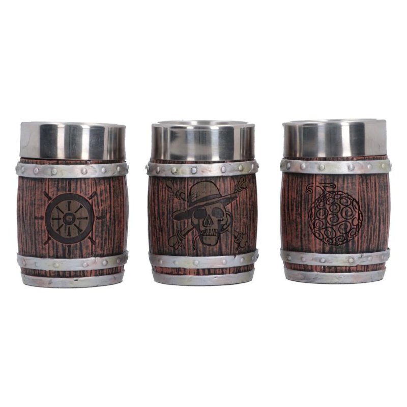 ONE PIECE - Barrel - Set de 3 verres à shots