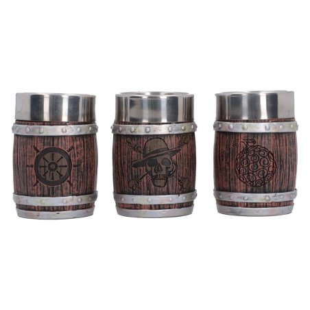 ONE PIECE - Barrel - Set de 3 verres à shots