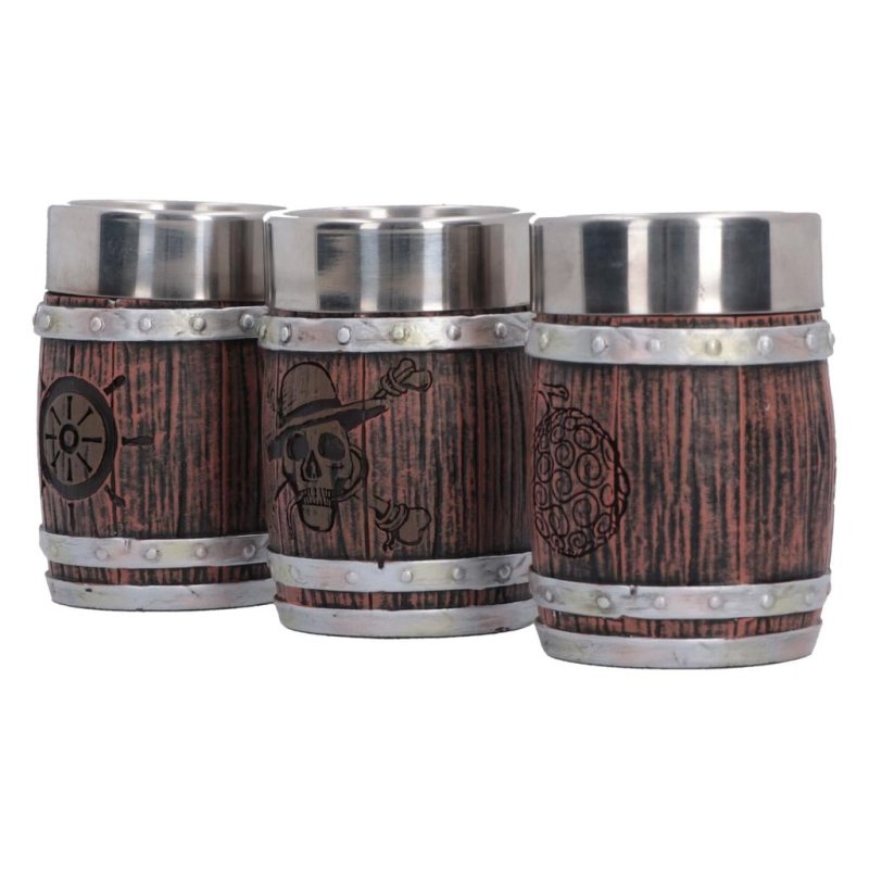 ONE PIECE - Barrel - Set de 3 verres à shots