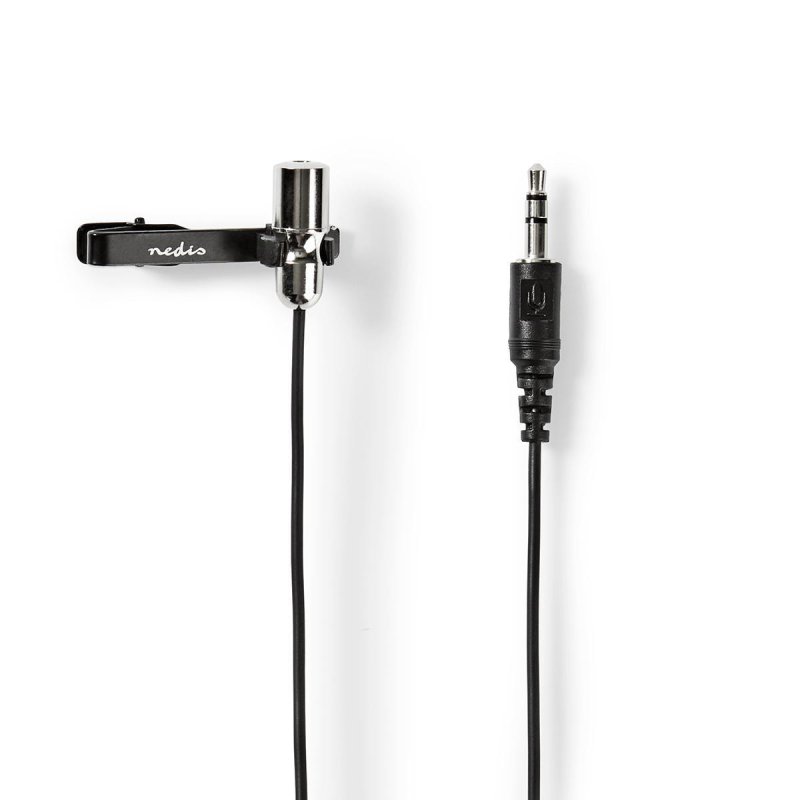 Nedis MICCJ105BK microphone Black, Chrome Clip-on microphone