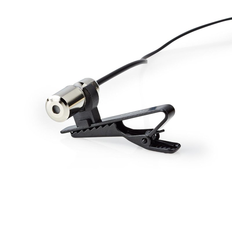 Nedis MICCJ105BK microphone Noir, Chrome Microphone à clipser