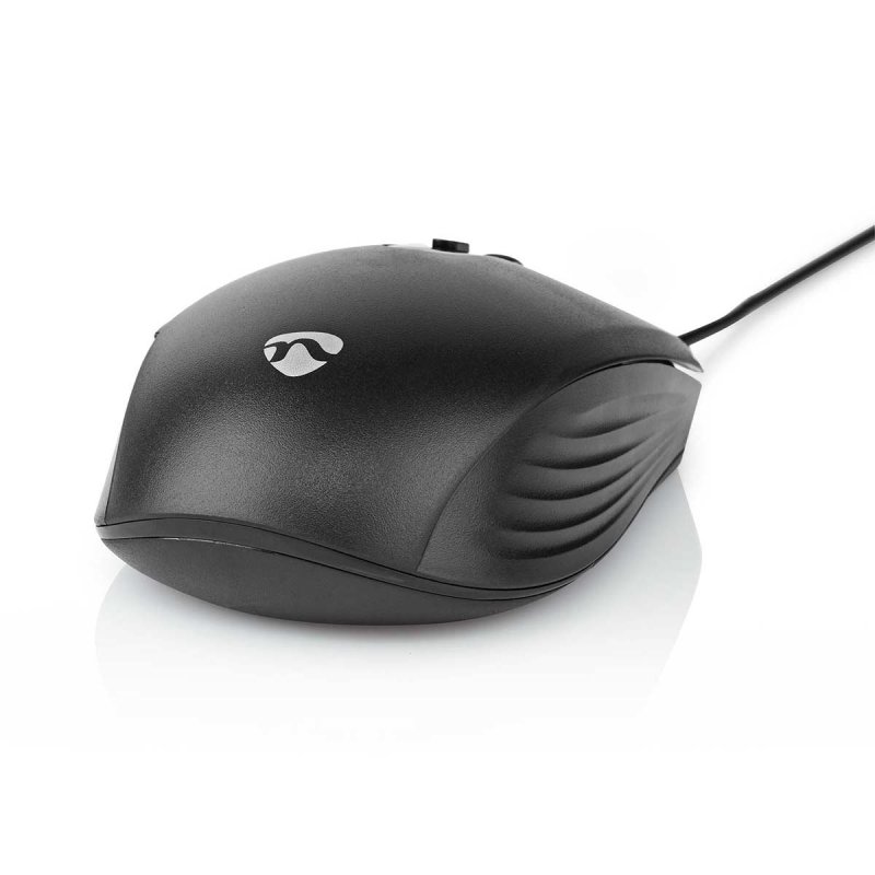 Nedis MSWD110BK mouse Office Right-hand USB Type-A Rollerbar 3600 DPI