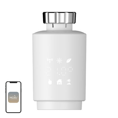 MOES TV02 ZigBee LCD Thermostatic Head
