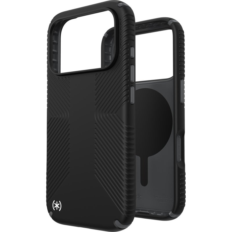 Speck Presidio2 Grip Case iP 17 Pro Black/Slate Grey/White
