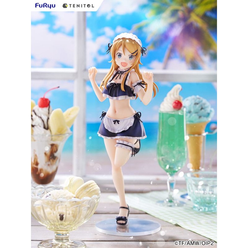 Ore no Imouto ga Konna ni Kawaii Wake ga Nai. Tenitol Tall PVC Statue Kousaka Kirino swimsuits maid Ver. 30 cm