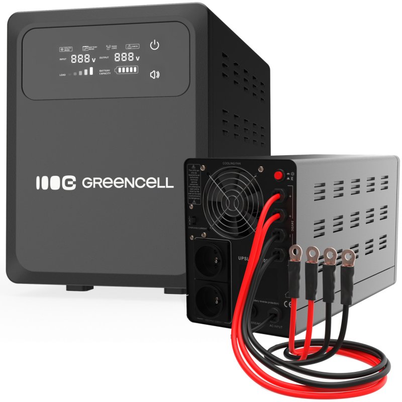 Green Cell UPSLPPC1200 uninterruptible power supply (UPS) Line-Interactive 2 kVA 1200 W
