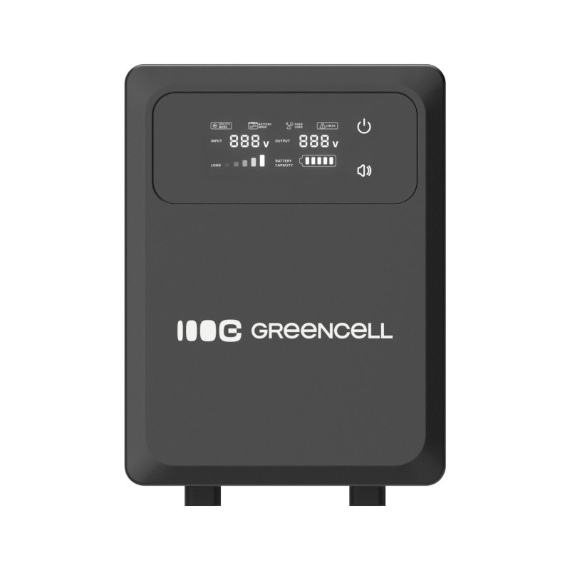 Green Cell UPSLPPC800 Uninterruptible Power Supply AVR UPS 1200VA 800W PowerCore 12 VDC with LCD Display