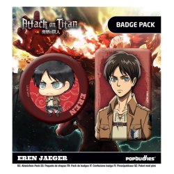 Attack on Titan Badges 2-Pack Eren Jaeger