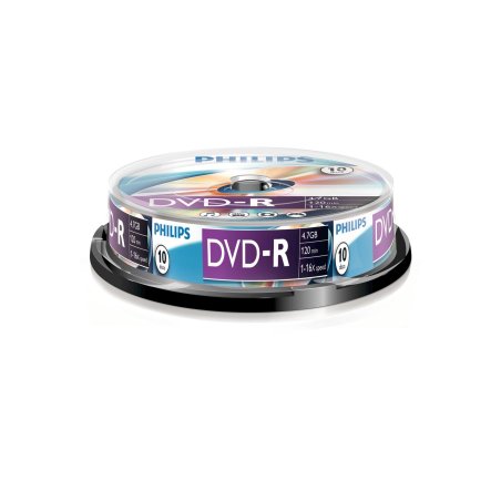 1x10 Philips DVD-R 4,7GB 16x SP