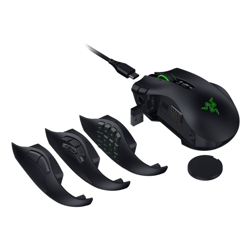 Razer Naga V3 Pro mouse Gaming Right-hand RF Wireless Bluetooth USB Type-C Optical 50000 DPI