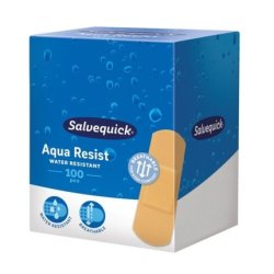 7310616910000 Aqua Resist Waterproof Plasters Size L 100 Pieces Salvequick