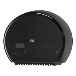 Tork W5509 Jumbo Toilet Paper Roll Plastic Dispenser Black Large