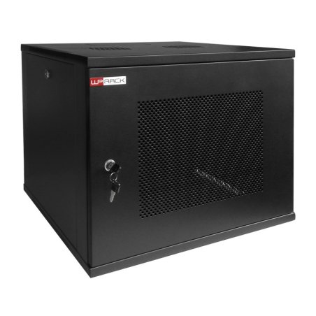 Pw Wp Wpn-Rwc-12604-B 50kg Wall-Mounted Rack 12U Black Shelves