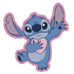 LILO & STITCH - Stitch " Coeur" - Coussin