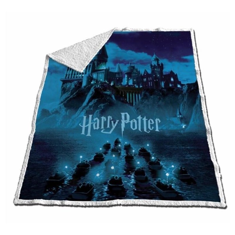 HARRY POTTER - Arrivé à Poudlard - Couverture Sherpa 130x170cm