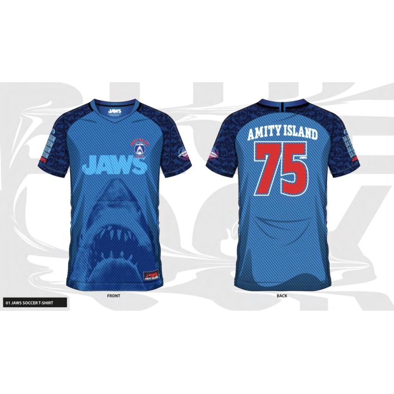 LES DENTS DE LA MER - Amity Island 75 - Maillot de Foot Homme (L)