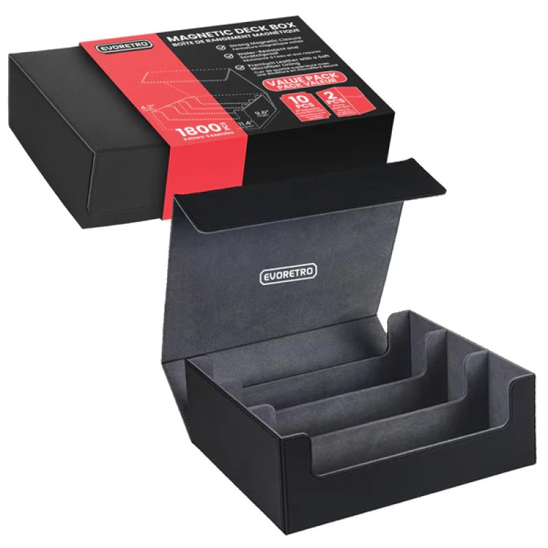 EVORETRO - Magnetic card deck storage holding 1800pcs