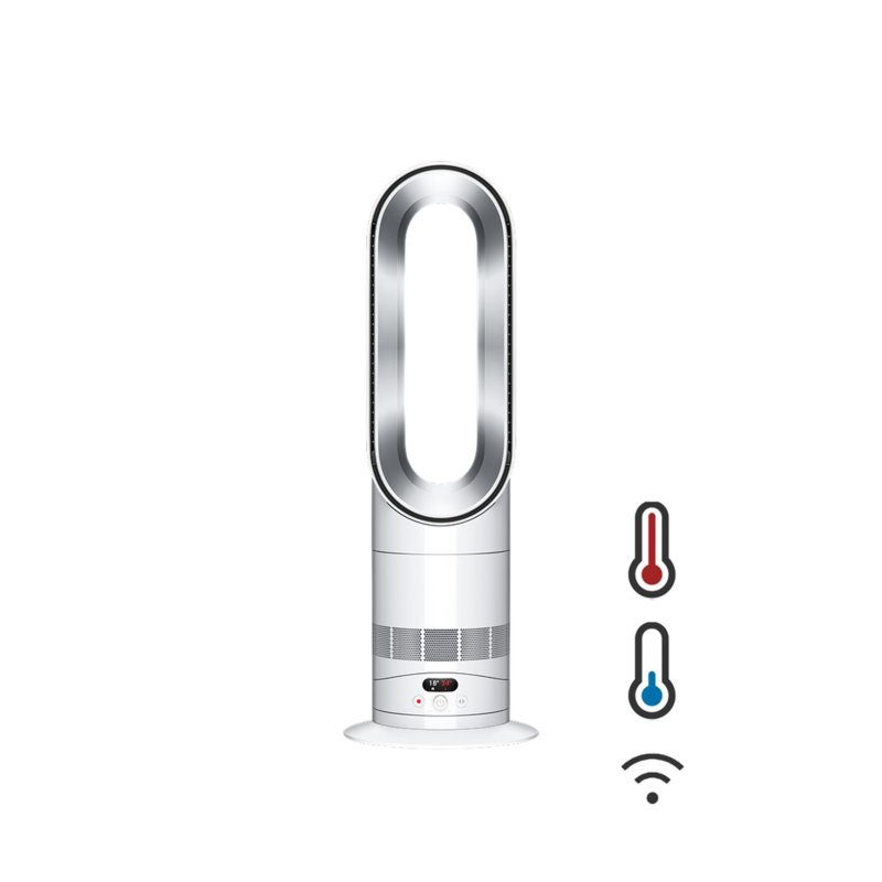 Heizlüfter AM15 Hot Cool Ventilator, Weiß/Silber