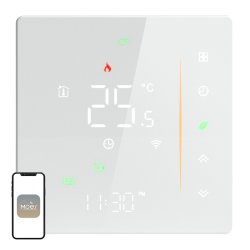 MOES WHT-006-GB-WH Wi-Fi Thermostat for Electric Heating (White)