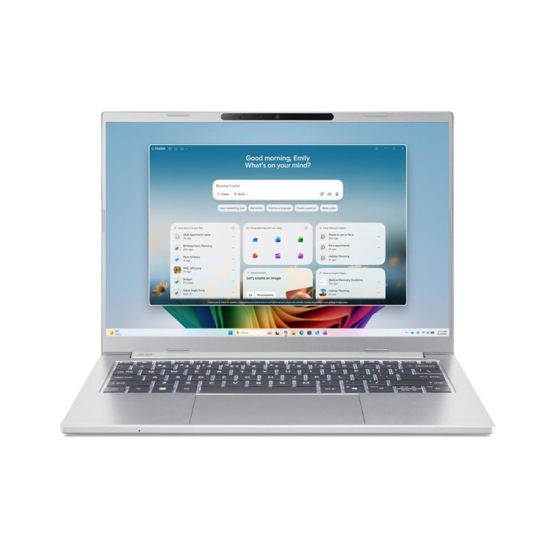 Acer Aspire 14 AI OLED (A14-I71M-75B3) Copilot PC 14,0" WUXGA, OLED, Intel Core Ultra 7-355 (49 TOPS), 16GB RAM, 512GB