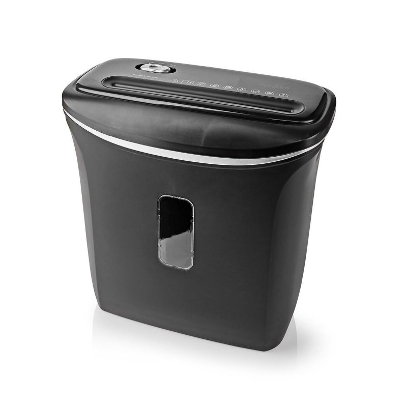 Nedis Aktenvernichter Querschnitt 6x A4-Seiten | 12 l | Sicherheitsnorm: DIN 4 | Schwarz