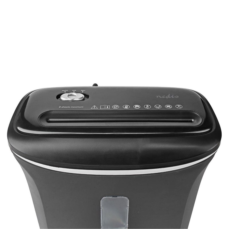 Nedis PASH120BKA4 destructeur de papier Découpage en bandes 22 cm Noir
