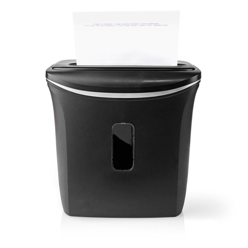 Nedis Aktenvernichter Querschnitt 6x A4-Seiten | 12 l | Sicherheitsnorm: DIN 4 | Schwarz