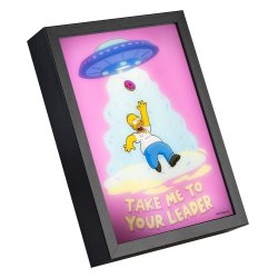 LES SIMPSONS - Homer - Cadre Lumineux LED 28x20x5cm