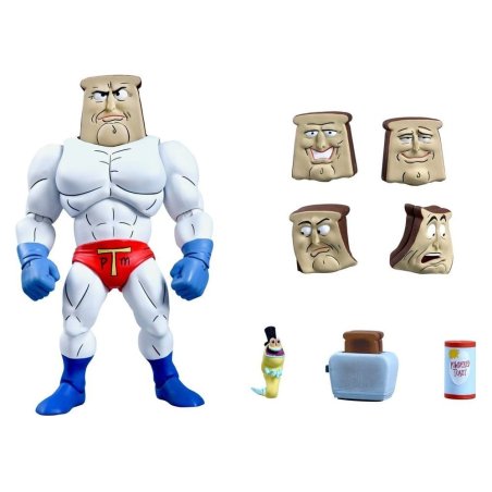 The Ren & Stimpy Show Action Figure Ultimate Powdered Toast Man 18 cm
