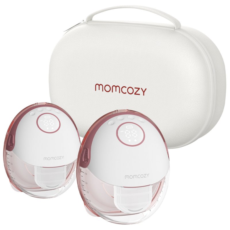 Momcozy M6 Milchpumpe, Doppel, mit Akku, Aufbewahrungsbox
