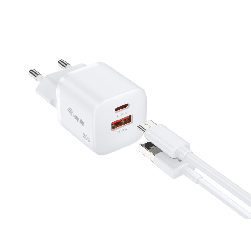 Equip 245536 chargeur d'appareils mobiles Universel Blanc Secteur Charge rapide Intérieure