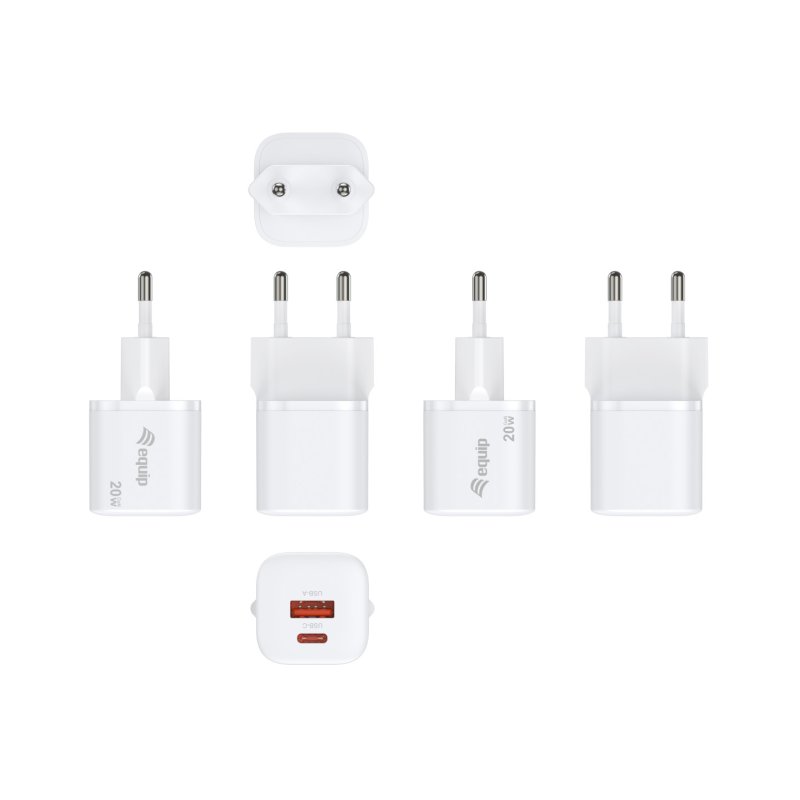 Equip 245536 chargeur d'appareils mobiles Universel Blanc Secteur Charge rapide Intérieure